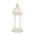 thumbnail image 1 of Zingz & Thingz Distressed Vintage Style Large Candle Lantern - 19.75" - White, 1 of 4