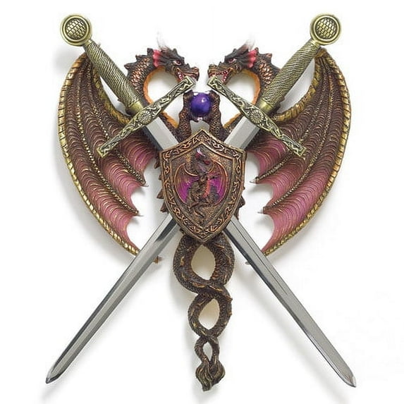 Zingz & Thingz Dueling Dragons Crest Wall D cor