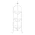 thumbnail image 1 of Zingz & Thingz Metal Corner Basket Stand in White, 1 of 2