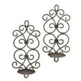 thumbnail image 1 of Zingz & Thingz Metal Scrollwork Candle Wall Sconces 13.12" Tall, 1 of 4