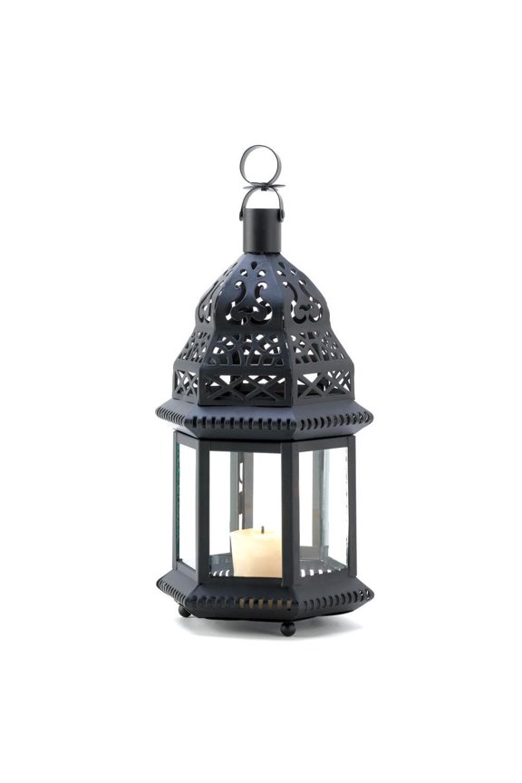 Zingz and Thingz Moroccan Birdcage Lantern in Black