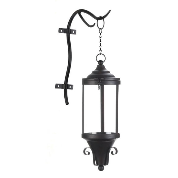 Zingz & Thingz Open Top Hanging Candle Lantern - 14.25" - Black