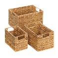 thumbnail image 1 of Zingz & Thingz Rectangular Nesting Baskets - 14" - Brown - Set of 3, 1 of 3