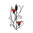 thumbnail image 1 of Zingz & Thingz Ruby Blossom Candle Wall Sconce - 14.75" - Red and Brown, 1 of 4