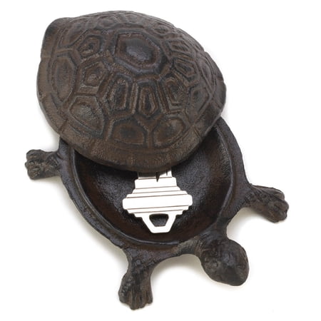 Zingz & Thingz Secure Cast Iron Turtle Secret Key Holder 4x3.75x1.5"