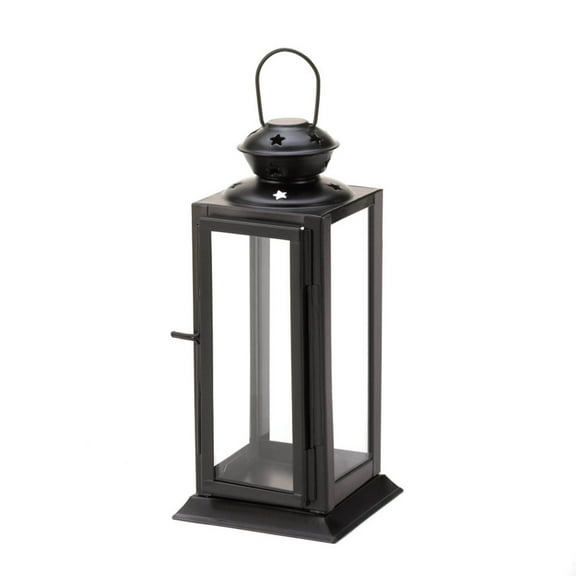 Zingz & Thingz Starlight Candle Lantern - 8" - Black and Clear