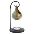 thumbnail image 1 of Zingz & Thingz Earth Tone Porcelain Tear Drop Candle Oil Warmer 4x4x7.62", 1 of 9