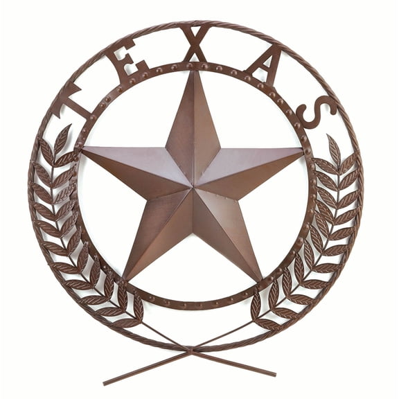 Zingz & Thingz Texas Star Wall Plaque - 25.5" - Brown