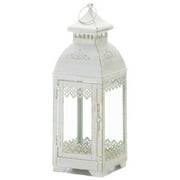 Zingz & Thingz Victorian Style Candle Lantern - 13" - White