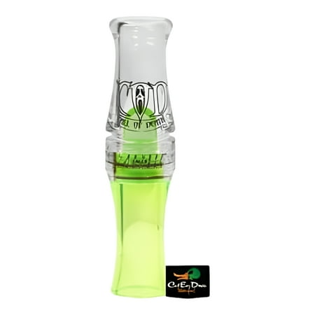 Zink Call of Death COD Short Reed Canadian Goose Hunting Call, Polycarbonate, Lemon Drop Finish - ZNK5068