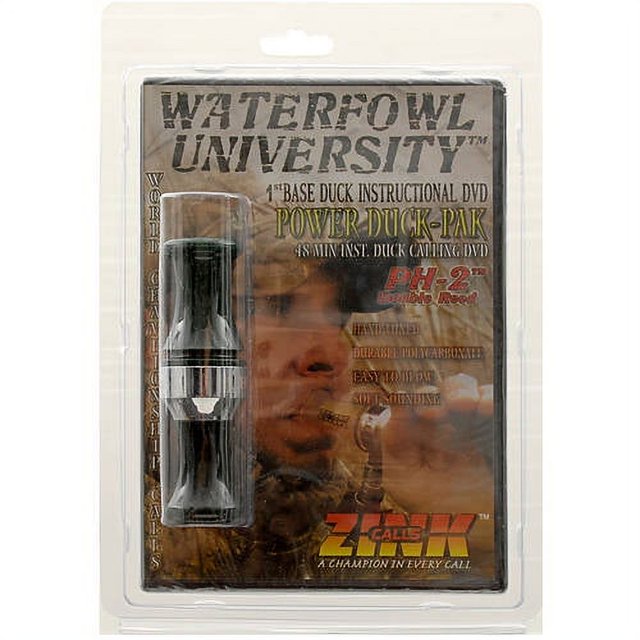 Zink Calls Power DuckPak Double Reed Duck Call with DVD