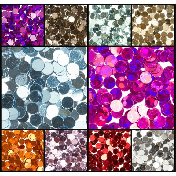 Zink Color Nail Art Spangles Round Dot FULL Set 100Pc.Cell Phone Embellishment