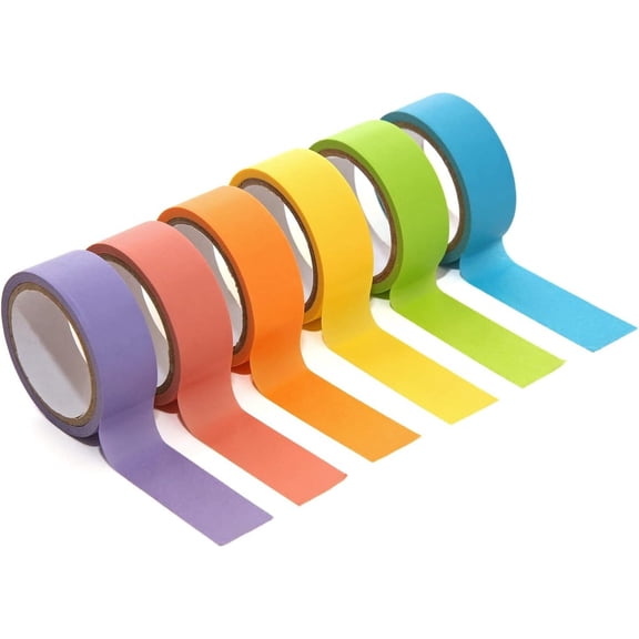Zink Colorful Washi Tape 6 Pack, Pastel Craft Tape, Photo Decoration for 2x3 Prints