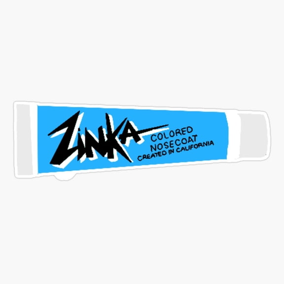 Zinka Sunscreen Vinyl Decal Sticker