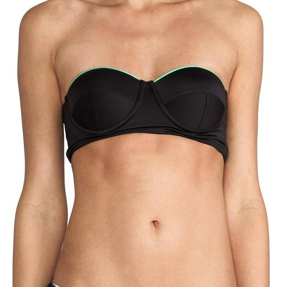 Zinke Women's Katie Bustier Bikini Top, Medium, Black