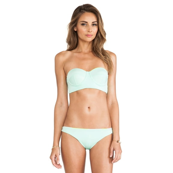 Zinke Women's Katie Bustier Bikini Top, Medium, Mint