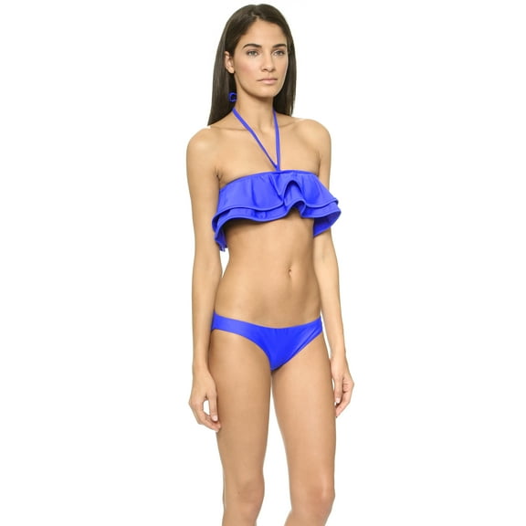 Zinke Women's Reese Bandeau Bikini Top, Small, Ultramarine Blue