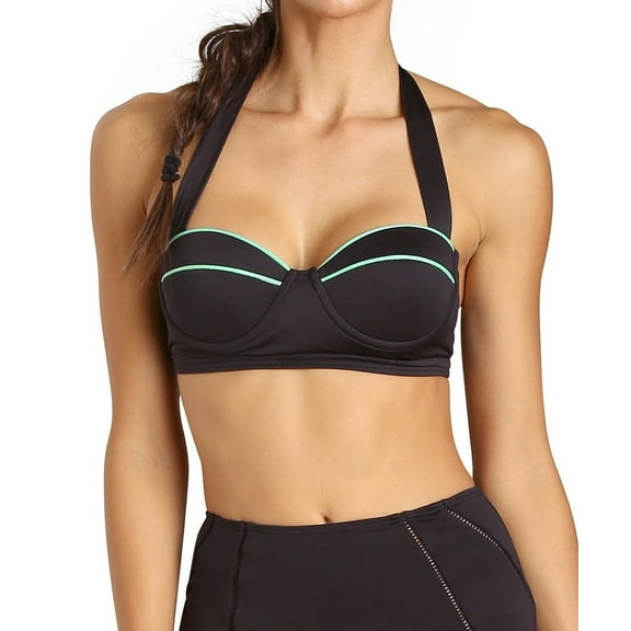 Zinke Women's Remi Underwire Bikini Top, Small, Black