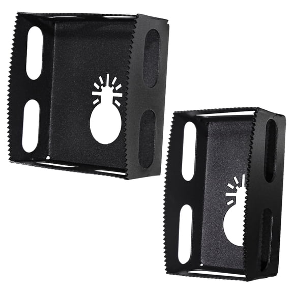 Zinkitool 2 Pcs Square Drywall Outlet Slot Cutter, Oscillating Tool to Cut in Single Gang Wall Boxes