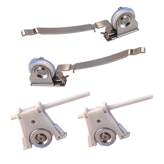 Zinkitool Sliding Screen Door Rollers Replacement Kit for Andersen Doors Upper and Lower Rollers 1-1/4 Inch Nylon Wheels 2 Pairs