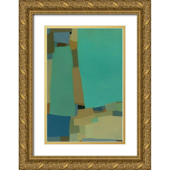 Zinn, Tamar 17x24 Gold Ornate Wood Framed with Double Matting Museum Art Print Titled - Arabesque 8