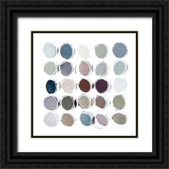 Zinna, Lisa 15x15 Black Ornate Wood Framed with Double Matting Museum Art Print Titled - Overlapping Thoughts