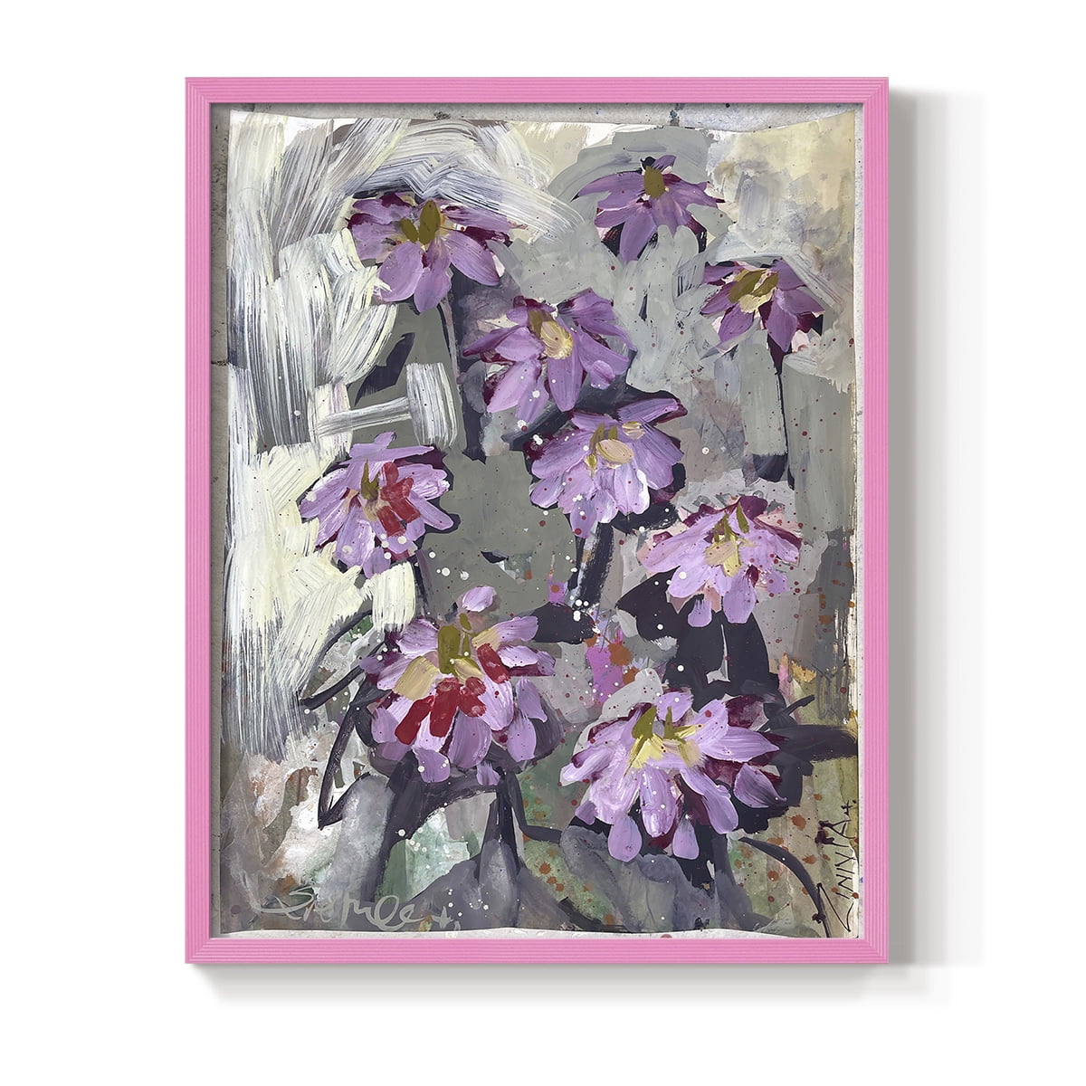 Zinnia II Framed Print - Solid Wood in Single Picture Frame Solid Wood 2 Framed Print