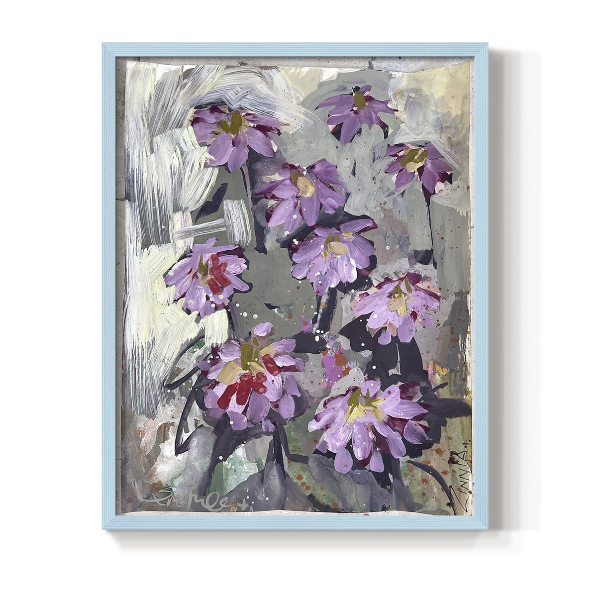 Zinnia II Framed Print - Solid Wood in Single Picture Frame Solid Wood 2 Framed Print