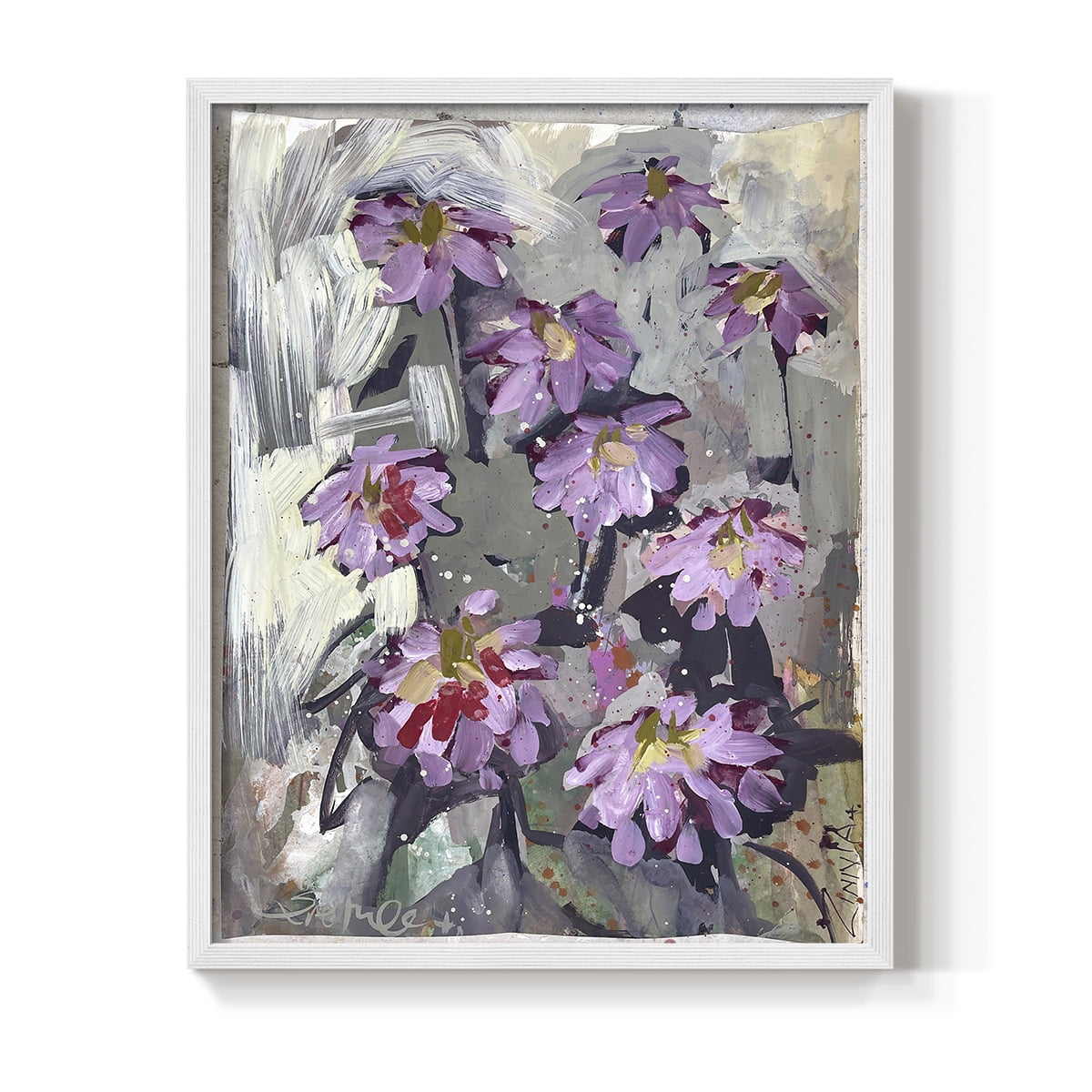 Zinnia II Framed Print - Solid Wood in Single Picture Frame Solid Wood 2 Framed Print