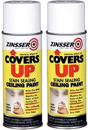 Rust-Oleum Covers Up Ceiling Paint - Stain Sealing, Quick Dry - White