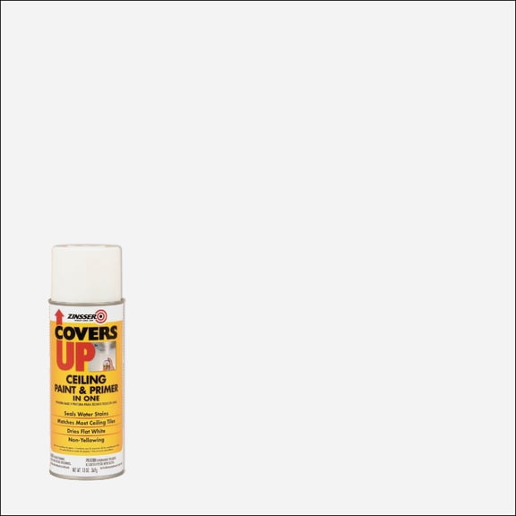Zinnser 03688 Covers Up Stain Sealing Ceiling Paint, White