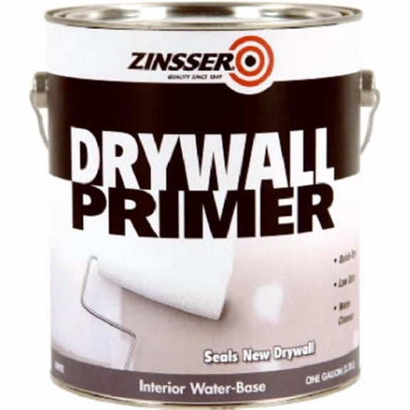 Zinsser Drywall Primer - Low Odor, Interior, Water Base - 1 Gallon, White