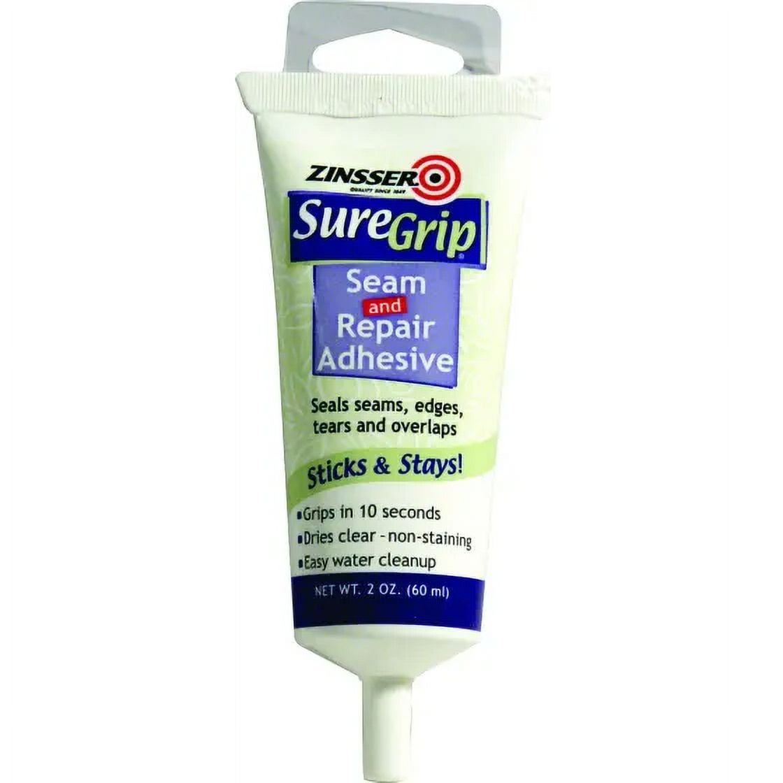 Zinsser 02861 Sure Grip Seam And Repair Adhesive 2 Ounce Tube, Each