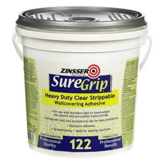 Zinsser 02881 1 Gallon Heavy Duty Clear Strippable Wallcovering Adhesive