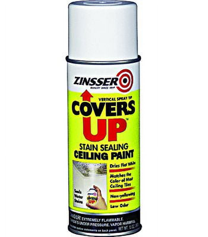 Zinsser 03688 Covers Up Stain Killer Primer Interior Ceiling Paint White 13 Ounce Vertical Aerosol