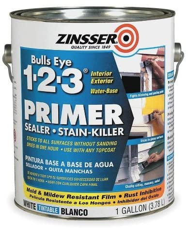 Zinsser 1 gal. Interior/Exterior Stain Blocking Primer/Sealer s 350 to 450 sq. ft./gal, White - 2001