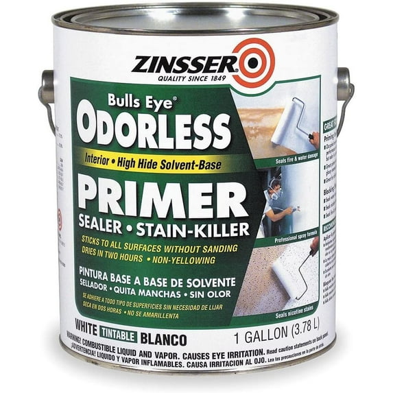 Zinsser 1 gal. Interior Primer/Sealer Stain Killer s 350 to 450 sq. ft./gal, White - 3951