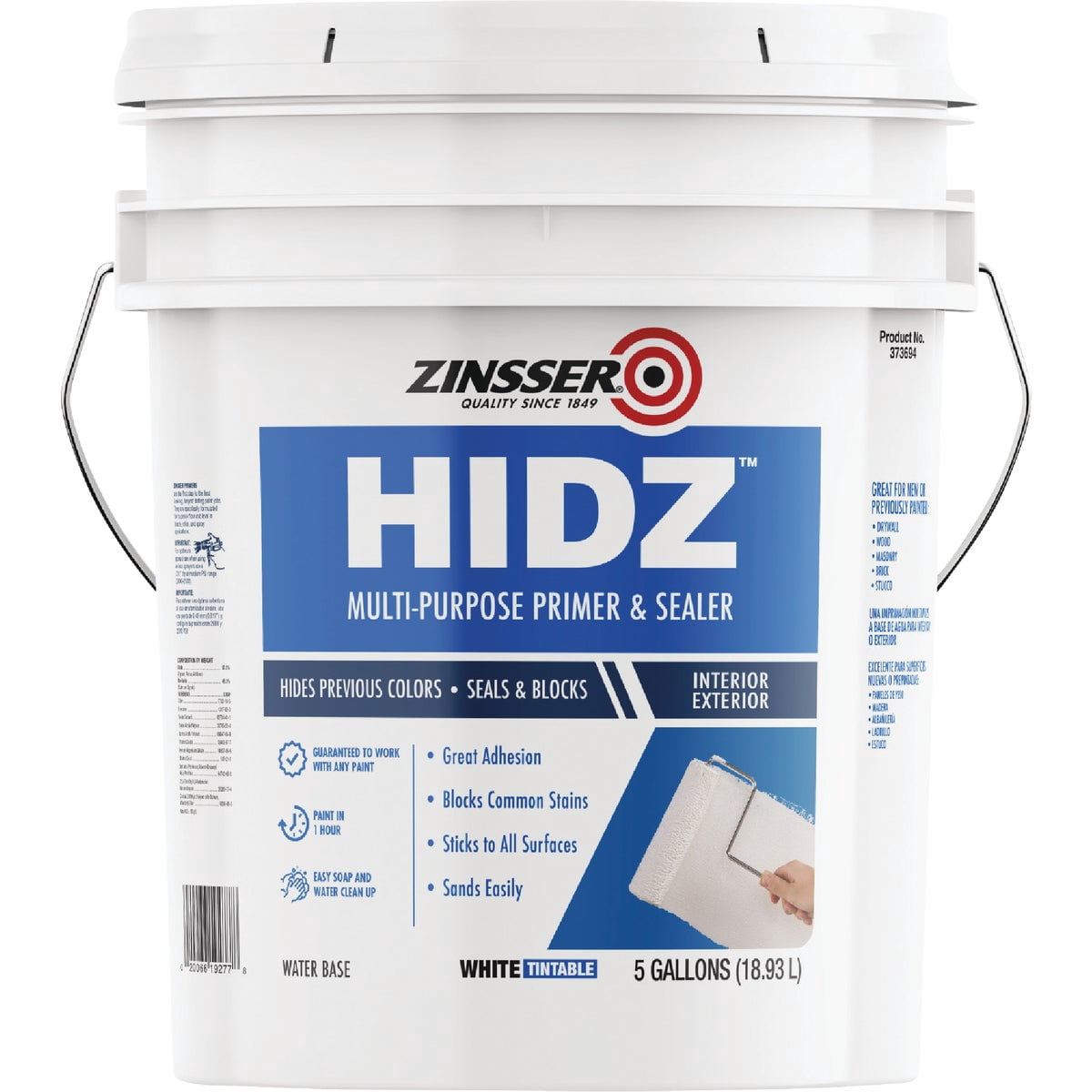 Zinsser 2-Pack of 5 gal 373694 White HIDZ Multi-Purpose Primer & Sealer