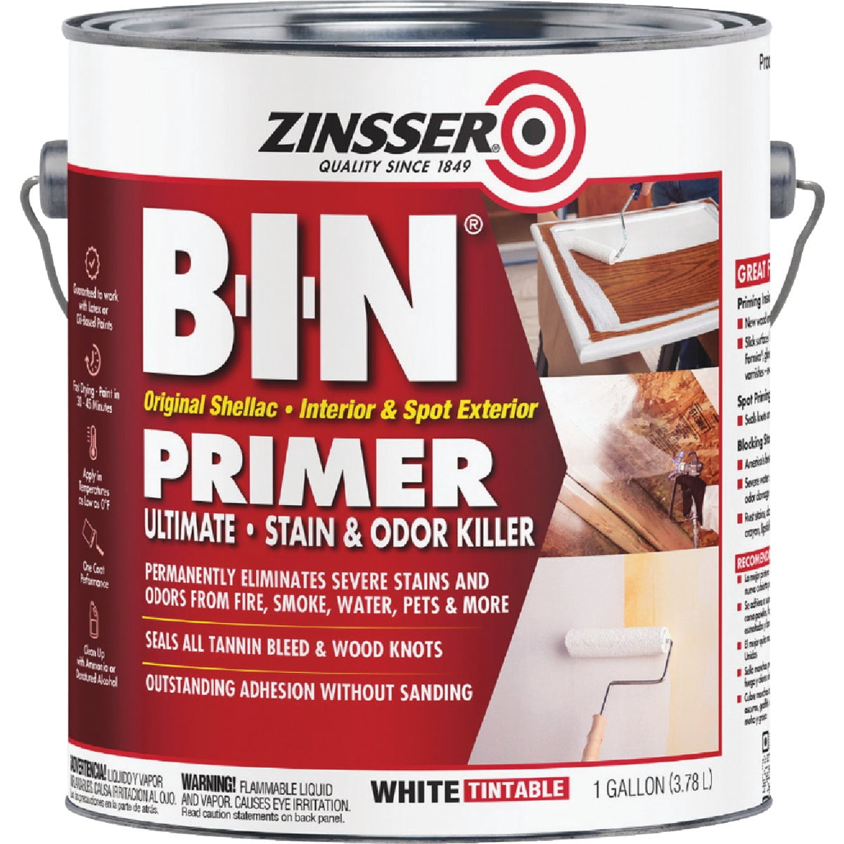 Zinsser 20-Pack of 1 gal 320991 White B-I-N Shellac-Base Interior/Exterior Primer