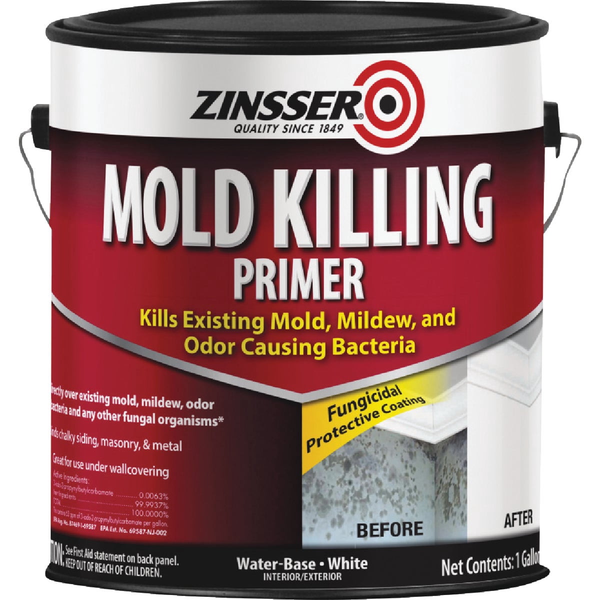 Zinsser 276049-2PK Mold Killing Primer, Gallon, White, 2 Pack