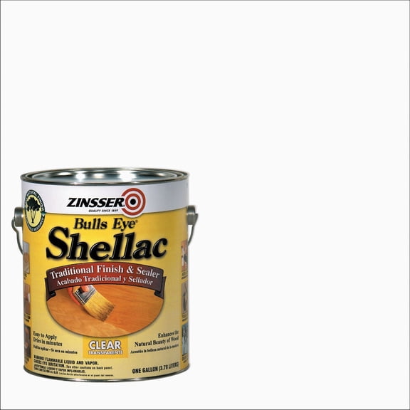Zinsser 301-2PK Bulls Eye Shellac Traditional Finish & Sealer, Gallon, Clear, 2 Pack