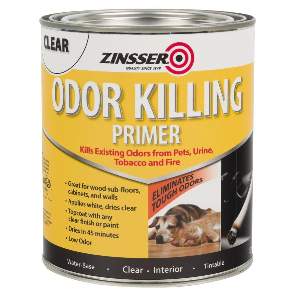 Zinsser 307648 Water Based Odor Killing Primer, 1Qt