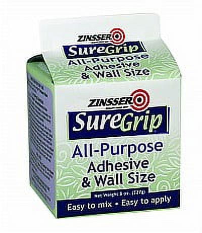 Zinsser 62008 8 oz. Suregrip All Purpose Powder Adhesive & Wall Size - 6ct. Case