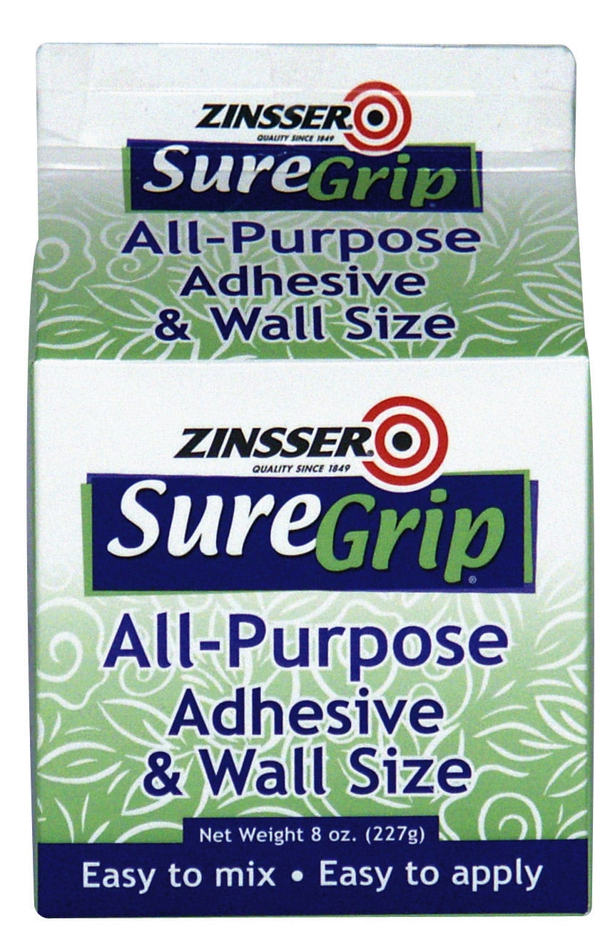 Zinsser 62008 SureGrip AllPurpose Adhesive and Wall Size, 8 oz