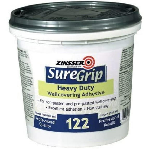 Zinsser 69384 1 Quart Clear SureGrip Strippable Wall Covering Adhesive (3 Pack) By Visit the RustOleum Store