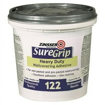 Zinsser 69384 Suregrip 122 H-Duty Clear Strippable Wallcovering Adhesive, 1-Qt