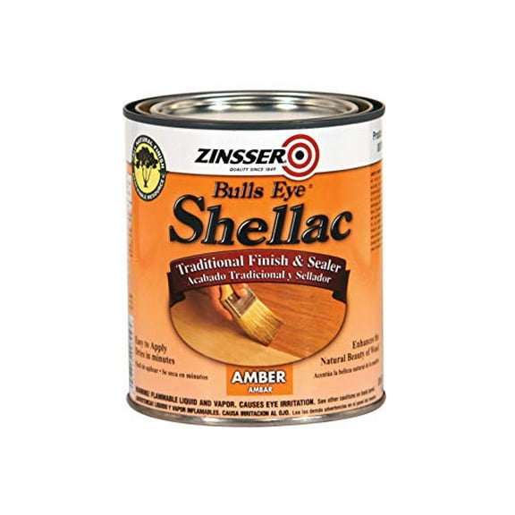 Zinsser 704H Bulls Eye Shellac, Quart, Amber
