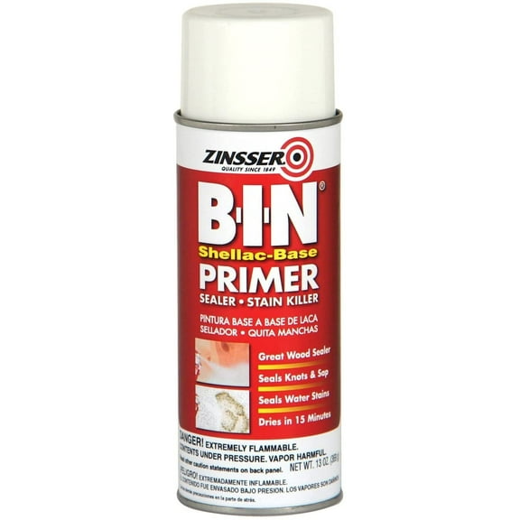 Zinsser B-i-n Primer Sealer Spray, 13 Oz Pack of 6