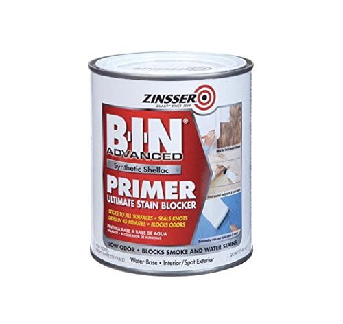 Zinsser BIN Advanced Primer and Sealer - All Surface, White - 1 qt