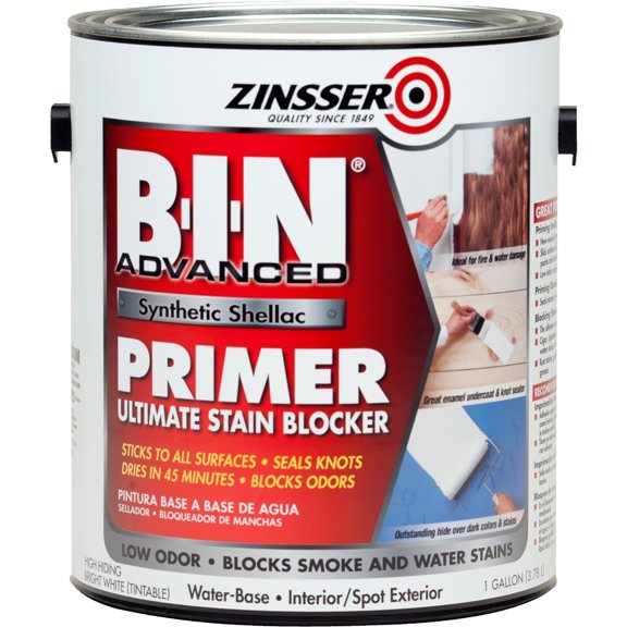 Zinsser BIN Advanced White Primer and Sealer For All Surfaces gal